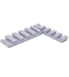 RIALTO BABY SADA OKRAJŮ SILVER PRO PĚNOVÉ PUZZLE 90X90CM - HRACÍ PODLOŽKY NA ZEM - SPINKÁNÍ