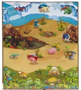 SCARLETT DĚTSKÝ KOBEREČEK 3D DINO 120X90CM - HRACÍ PODLOŽKY NA ZEM - SPINKÁNÍ