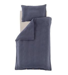 TRÄUMELAND POVLEČENÍ MUSSELIN GOTS 100/135 + 40/60 BLAU - POVLEČENÍ DO POSTÝLKY - SPINKÁNÍ