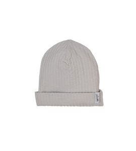 LODGER BEANIE SEERSUCKER STEEL 0 - 6 MĚSÍCŮ - ČEPIČKY A KLOBOUČKY - PRO DĚTI