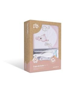 INTERBABY OSUŠKA FROTÉ PRÁDLO + HŘEBEN - RŮŽOVÁ - OSUŠKY A DĚTSKÉ ŽUPANY - KOUPÁNÍ A ZDRAVÍ