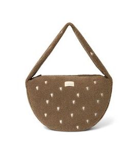 STUDIO NOOS TEDDY CROSS BODY BAG BROWN HEARTS - DOPLŇKY - PRO MAMINKY