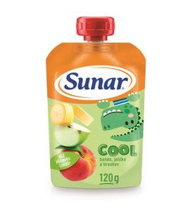SUNAR COOL OVOCE BROSKEV, BANÁN, JABLKO 120G - KAPSIČKY - KRMENÍ
