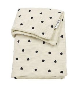 MEYCO MUŠELÍNOVÁ PŘIKRÝVKA SWEET HEART 75X100 - SOFT SAND - DĚTSKÉ DEKY PRO MIMINKA - SPINKÁNÍ