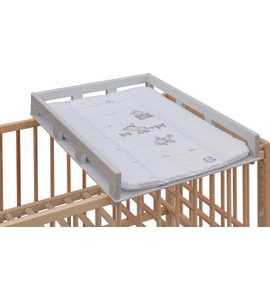 SCARLETT PŘEBALOVACÍ PULT OGY NA POSTÝLKU ŠEDÝ S PŘEBALOVACÍ PODLOŽKOU OSLÍK BÍLÝ - PŘEBALOVACÍ PULTY - PŘEBALOVÁNÍ