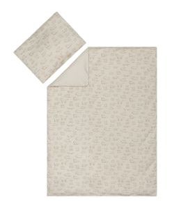 FILLIKID LOŽNÍ POVLEČENÍ 2-DÍLNÝ SET JERSEY DOG BEIGE 100 X 135 CM - POVLEČENÍ DO POSTÝLKY - SPINKÁNÍ