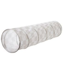 3 SPROUTS DĚTSKÝ TUNEL RECYCLED CHECKERBOARD BEIGE - HRACÍ DOMEČKY - SPINKÁNÍ