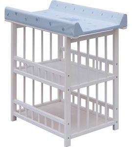 SCARLETT PŘEBALOVACÍ PULT JÁŠ BÍLÝ SLON MODRÝ - PŘEBALOVACÍ PULTY - PŘEBALOVÁNÍ