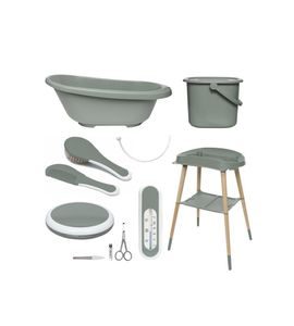 BEBE-JOU KOUPACÍ SADA SENSE 7-DÍLNÁ BREEZE GREEN - VANIČKY PLASTOVÉ - KOUPÁNÍ A ZDRAVÍ