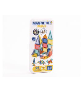 LUDI MAGNETICKÁ STAVEBNICE MINI 26 KS - MAGNETICKÉ HRAČKY - PRO DĚTI
