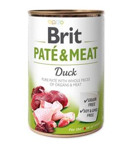 BRIT PATÉ & MEAT KACHNÍ 400 G - KONZERVY PRO PSY - CHOVATELSKÉ POTŘEBY MALVÍKZOO