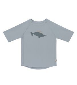 LÄSSIG SPLASH SHORT SLEEVE RASHGUARD WHALE LIGHT BLUE 19-24M - UV OBLEČENÍ - PRO DĚTI