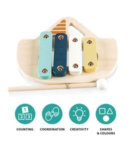 ZOPA DŘEVĚNÝ XYLOFON - HUDEBNÍ - PRO DĚTI