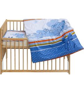 SCARLETT DĚTSKÁ POSTÝLKA S KOMPLETNÍ VÝBAVOU SCARLETT 120 X 60 CM - KOTY - DŘEVĚNÉ POSTÝLKY - SPINKÁNÍ