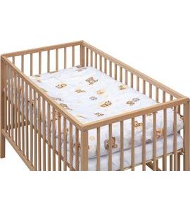 SCARLETT DĚTSKÁ POSTÝLKA S KOMPLETNÍ VÝBAVOU 120 X 60 CM LILA BÉŽOVÁ - DŘEVĚNÉ POSTÝLKY - SPINKÁNÍ