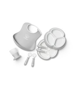 BABYBJÖRN 8 DÍLNÝ JÍDELNÍ SET ŠEDÝ - VÝHODNÉ SADY - KRMENÍ