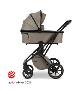 MOON PIÚ BLACK CHROME / MUD 2024 - DVOJKOMBINACE - KOČÁRKY A PŘÍSLUŠENSTVÍ