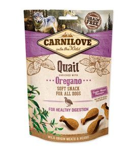 CARNILOVE DOG SEMI MOIST SNACK QUAIL ENRICHED WITH OREGANO 200 G - SUŠENÉ PAMLSKY PRO PSY - CHOVATELSKÉ POTŘEBY MALVÍKZOO