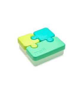 MELII SVAČINOVÝ BOX PUZZLE 850 ML - ZELENÝ, LIMETKOVÝ, MODRÝ - KRABIČKY NA SVAČINU - KRMENÍ