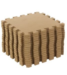 RIALTO BABY HRACÍ PODLOŽKA PUZZLE COCOA CREAM 120X120 CM - HRACÍ PODLOŽKY NA ZEM - SPINKÁNÍ