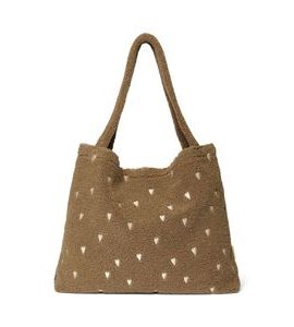 STUDIO NOOS TEDDY HEARTS MOM BAG BROWN HEARTS - PŘEBALOVACÍ TAŠKY - KOČÁRKY A PŘÍSLUŠENSTVÍ