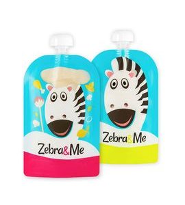 ZEBRA&ME KAPSIČKY NA OPAKOVANÉ POUŽITIE 2KS - KAPSIČKY NA JÍDLO - KRMENÍ