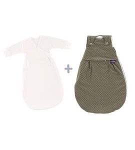 TRÄUMELAND SPACÍ PYTEL LIEBMICH 3DÍLNÝ SET PÜNKTCHEN OLIV 56/62 - SPACÍ PYTLE - SPINKÁNÍ