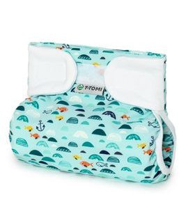 T-TOMI ORTOPEDICKÉ ABDUKČNÍ KALHOTKY - SUCHÝ ZIP GREEN SEA (5-9KG) - PLENKOVÉ KALHOTKY - PŘEBALOVÁNÍ