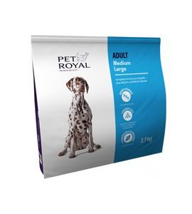 PET ROYAL ADULT MEDIUM LARGE 2,7KG - GRANULE PRO PSY - CHOVATELSKÉ POTŘEBY MALVÍKZOO