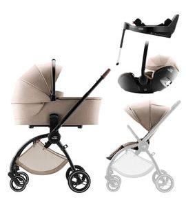 BRITAX-RÖMER SET KOČÁREK RIO + HLUBOKÁ KORBA + AUTOSEDAČKA BABY-SAFE PRO + VARIO BASE 5Z STYLE - TROJKOMBINACE - KOČÁRKY A PŘÍSLUŠENSTVÍ