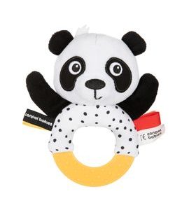 CANPOL BABIES SENZORICKÁ HRAČKA PANDA S KOUSÁTKEM A CHRASTÍTKEM BABIESBOO - KOUSÁTKA - PRO DĚTI
