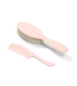 BABYONO KARTÁČEK A HŘEBEN NA VLASY SUPER JEMNÁ SVĚTLE RŮŽOVÁ - HŘEBÍNKY A KARTÁČKY - KOUPÁNÍ A ZDRAVÍ