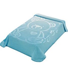 SCARLETT ŠPANĚLSKÁ DEKA I97 MODRÁ 110X140CM - DĚTSKÉ DEKY PRO MIMINKA - SPINKÁNÍ
