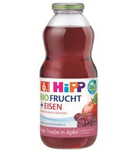 HIPP BIO ŠŤÁVA Z ČERVENÝCH PLODŮ OVOCE SE ŽELEZEM 500 ML - NÁPOJE - KRMENÍ
