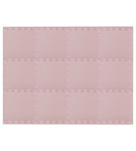 RIALTO BABY HRACÍ PODLOŽKA PUZZLE S OKRAJEM LIGHT PINK 92X122 CM - HRACÍ PODLOŽKY NA ZEM - SPINKÁNÍ