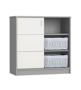 FAKTUM ALDA SILK GREY KOMODA - PŘEBALOVACÍ KOMODY - PŘEBALOVÁNÍ