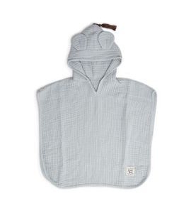 FUNNABABY MUŠELÍNOVÉ PONČO DOVE GREY VEL. 0 - 1 ROK - OSUŠKY A DĚTSKÉ ŽUPANY - KOUPÁNÍ A ZDRAVÍ