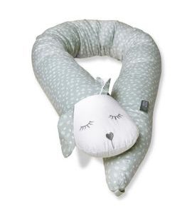 VINTER & BLOOM NORDIC LEAF MANTINEL A KOJÍCÍ POLŠTÁŘ MILD GREEN - KOJÍCÍ POLŠTÁŘE - KRMENÍ