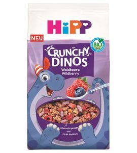 HIPP BIO KŘUPAVÉ DINO MÜSLI OVOCE 300 G - EXPIRACE 20.3.2026 - CEREÁLIE - KRMENÍ