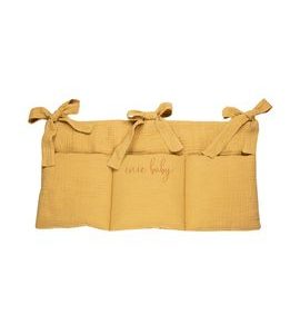 ENIE BABY MUŠELÍNOVÝ KAPSÁŘ KARAMELOVÝ - POVLEČENÍ DO POSTÝLKY - SPINKÁNÍ