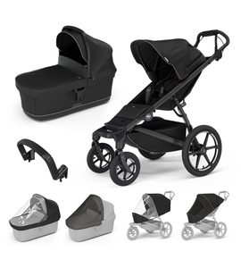 THULE DVOJKOMBINACE 7V1 URBAN GLIDE 4-WHEEL + BASSINET + PŘÍSLUŠENSTVÍ 2024 - KOMBINACE S PŘÍSLUŠENSTVÍM - KOČÍKY A PRÍSLUŠENSTVO