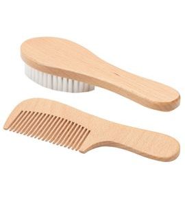 BEBE-JOU HŘEBEN A KARTÁČ BÉBÉ-JOU S DŘEVĚNOU RUKOJETÍ - HŘEBÍNKY A KARTÁČKY - KOUPÁNÍ A ZDRAVÍ