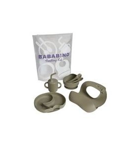 BABABING JÍDELNÍ SET, OLIVE GREEN - VÝHODNÉ SADY - KRMENÍ