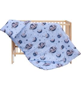 SCARLETT POVLEČENÍ DO POSTÝLKY 2DÍLNÉ SCARLETT ARBAS 135X100CM MODRÁ - POVLEČENÍ DO POSTÝLKY - SPINKÁNÍ