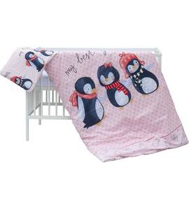 SCARLETT DĚTSKÁ POSTÝLKA S KOMPLETNÍ VÝBAVOU SCARLETT 120 X 60 CM - PIMPI - DŘEVĚNÉ POSTÝLKY - SPINKÁNÍ