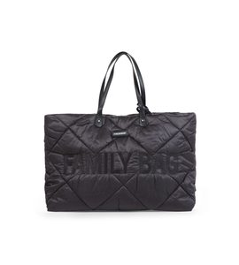 CHILDHOME CESTOVNÍ TAŠKA FAMILY BAG PUFFERED BLACK - PŘEBALOVACÍ TAŠKY - KOČÁRKY A PŘÍSLUŠENSTVÍ