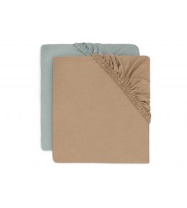 JOLLEIN PROSTĚRADLO NAPÍNACÍ 140/150 X 70/75 CM 2 KS SEA GREEN - PROSTĚRADLA - SPINKÁNÍ