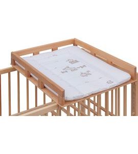 SCARLETT PŘEBALOVACÍ PULT OGY NA POSTÝLKU PŘÍRODNÍ S PŘEBALOVACÍ PODLOŽKOU OSLÍK BÍLÝ - PŘEBALOVACÍ PULTY - PŘEBALOVÁNÍ