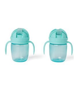 SKIP HOP HRNEK ROSTOUCÍ SIP-TO-STRAW TEAL 6 M+ - DĚTSKÉ HRNEČKY - KRMENÍ