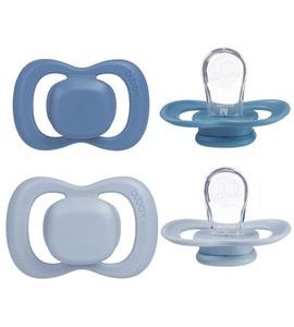 B.BOX DUDLÍKY SILIKONOVÉ 6M+, 2 KS - OCEAN/SKY - ŠIDÍTKA A DOPLŇKY - KRMENÍ